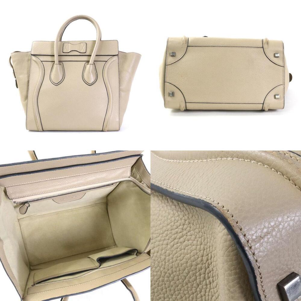 Celine Luggage Shopper Handbag Beige Tan Leather - Picture 3 of 4